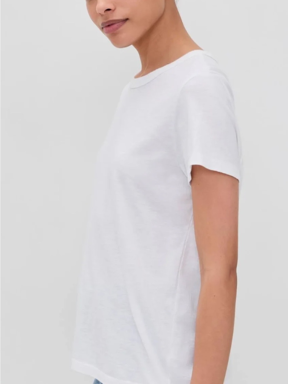 Marine Layer White Crewneck Short Sleeve Tee